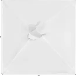 Replacement Skin Fade Resistant Parasol Roof - 3m x 3m Unbranded
